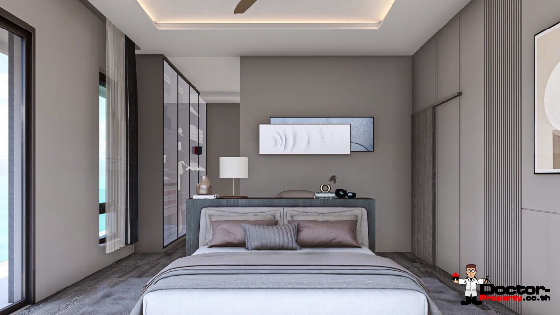 New Luxury 4 Bedroom Sea View Villa in Bang Por, Koh Samui – For Sale